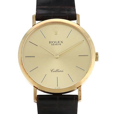 Rolex Cellini 4083A 18k yellow gold Champagne 1976 United Stat